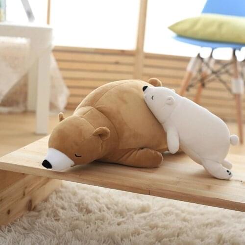 2 Colors Sleeping Bear Baby Plush Toy , 55 cm Cute Dolls For Children Toy , High Quality Soft Cotton Brinquedos Kids Gift