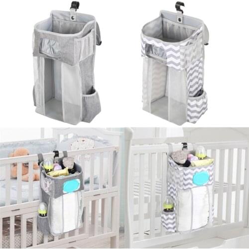 Diaper Stacker Hanging Diaper Storage Bags Nursery Organizer for Changing Table Crib or Wall Baby Shower Gifts