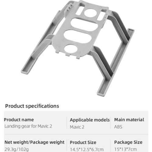 Portable Foldable Extended Collapsible Landing Gear Protection for DJI Mavic 2 Pro Extensions Drone Accessories