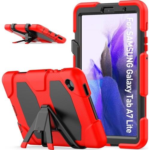 Shockproof silicone tablet case For Samsung Galaxy Tab A7 Lite 8.7 SM-T220 T225 2021 funda Detachable Kickstand Shockproof Cover
