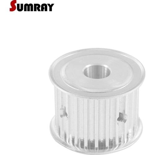 SUMRAY 5M 24T Timing Belt Pulley 6/8/10/12/14/19mm Bore Toothed Pulley Wheel 27mm Width Gear Belt Pulley For Sewing Machine