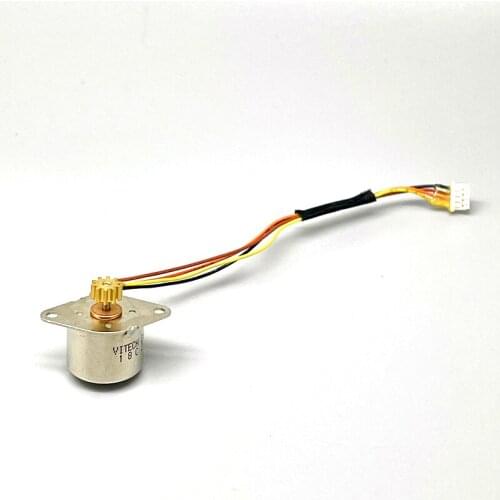New 1pcs 15mm Micro Stepper Motor 2 Phase 4 Wire Stepping Motor 18 Degrees 20ohms Shaft Dia 1.5mm Two-phase Four-wire Step Motor
