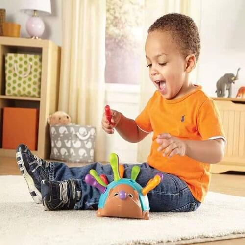 Focused on Resources Spike the Fine Motor Motor Hand-Eye Coordination Fight Inserted Hedgehog Educational Toy