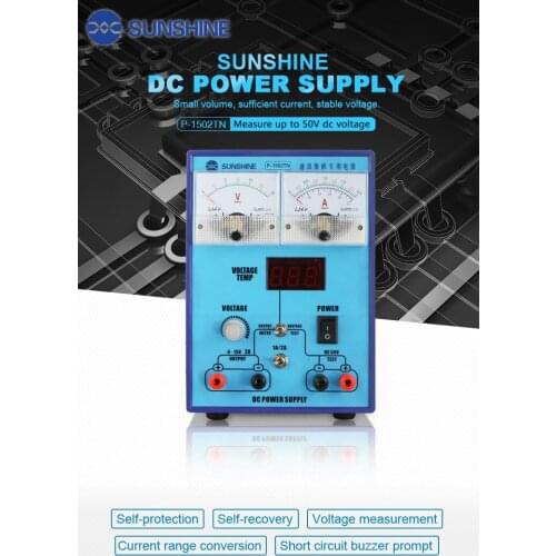 Sunshine P-1502TN 50V2A DC Power Supply Mobile Phone Repair Intelligent Power Source
