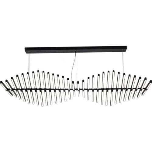 LED Postmodern Iron Acryl Black White Fishbone Pendant Lights.Pendant Lamp.Pendant light Suspension Luminaire Lampen For Foyer