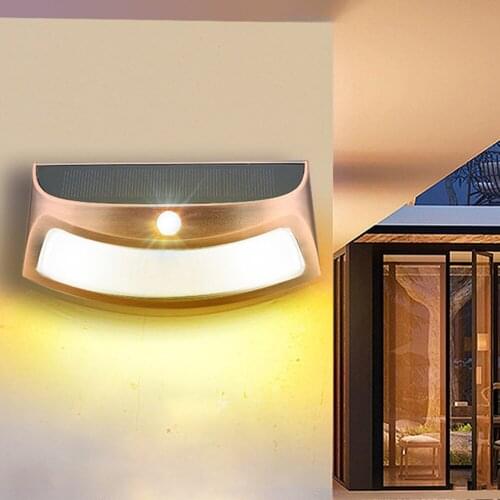 LED Solar Light with Sensor Outdoor Wall Lamp Outdoor Waterproof Wireless Light Human Body Induction Lighting Yard Garden Decor
