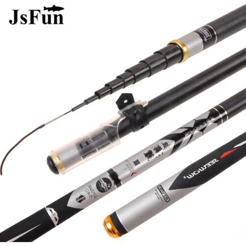 High Carbon Fiber Hand Fishing Pole Telescopic Fishing Rod Super Light Hard 3.6M/4.5M/5.4M/6.3M/7.2M Stream Rod YG50