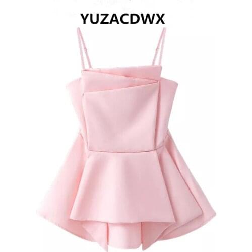 YUZACDWX High Quality Spot ladies sling top womens summer Vest Female Tops Elegant French Chic Clothes summer 2021