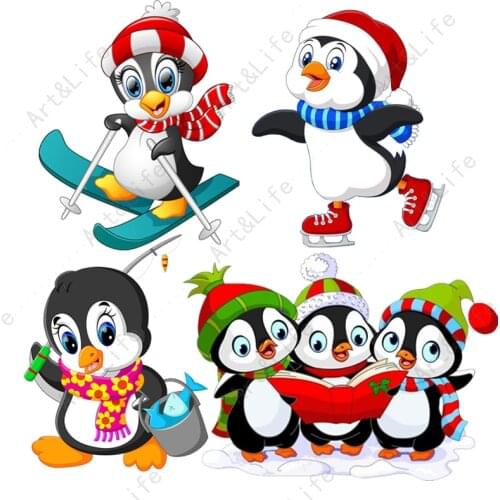 Sporting Pengiun Chicks Christmas New Metal Cutting Dies Stencils for Making Scrapbooking Album Paper Cards Embossing Cut Die
