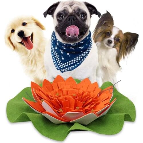 Pet Dog Training Blanket Nosework Puzzle Toy Removable Dog Snuffle Mat Playing Mat Pet Feeding Pad Nose Pad with suction cup