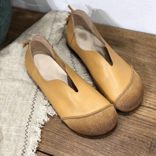 Women flats genuine leather shoes female fashion casual comfortable women shoes soft Comfortable drive Classics women shoes