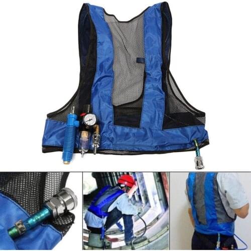 Vortex Tube Air Conditioner Waistcoat Compressed Air Cooling Welding Steel Vest UY8