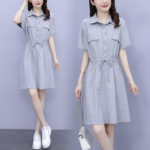 Womens loose shirt Casual summer dress plus size L-5XL XXXL XXXXL 4XL XXXXXL blouses blusa holiday dress clothes for 100KG woman