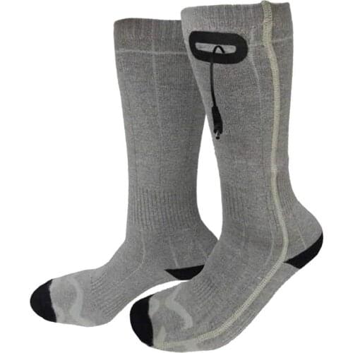 1 Pair Adjustable Temperature Electric Heating Socks 3 Temperature Levels for Winter #W0