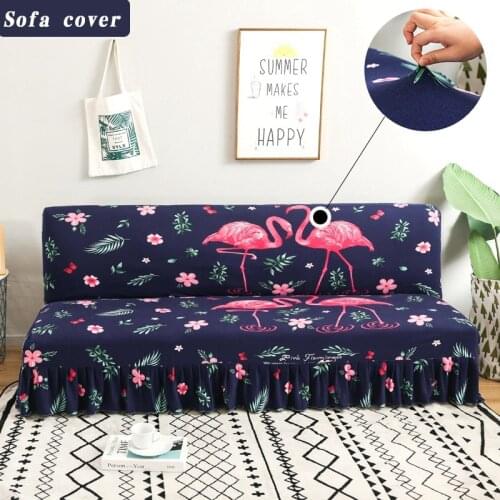 1pcs Stretch Sofa Cover Without Armrest Folding Sofa Bed Cover Couch Cover Big Elastic Slipcover Sofa Protector Cover