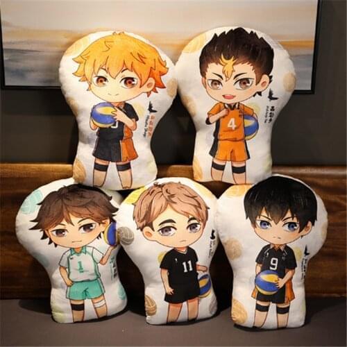 10/18cm Anime Haikyuu Plush Toys Hinata Shoyo Kageyama Tobio Oikawa Tooru Kozume Kenma Dolls Home Decorative Pillow