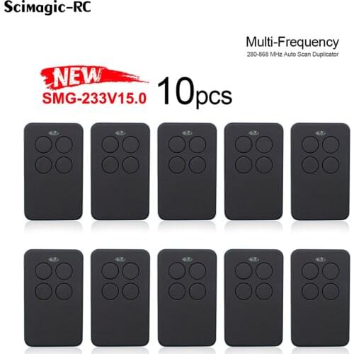 10pcs Auto scan 287-868mhz 433mhz 868mhz remote control duplicator garage command gate remote controller rolling code