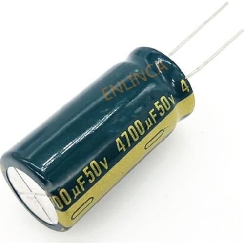 12pcs/lot 50V 4700UF 18*35 aluminum electrolytic capacitor 4700uf 50V 20