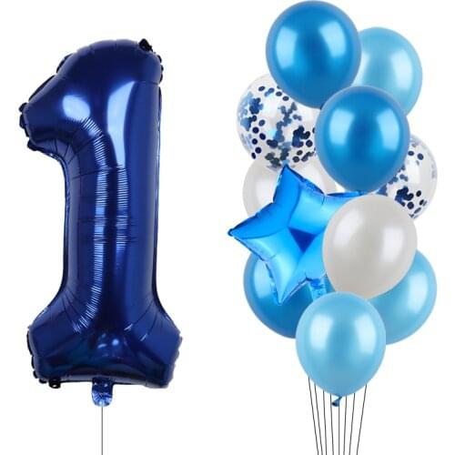 12pcs/lot Birthday Party Balloons 32inch Number Balloon 1 2 3 4 5 6Th Baby Shower Birthday Party Decorations Kids Toys Gifts