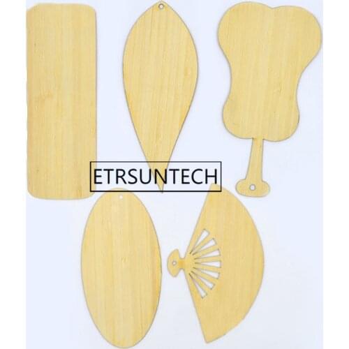 200pcs Blank Bamboo Bookmark Leaf Fan Rectangle Shape Dried Flowers Bamboo Material Bookmark DIY Craft Decoration Gifts