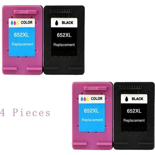 2020 new 4Pcs for HP652 for HP 652XL Remanufactured Compatible ink Cartridge for HP Deskjet 1115 1118 2135 2136 2138 3635 3636