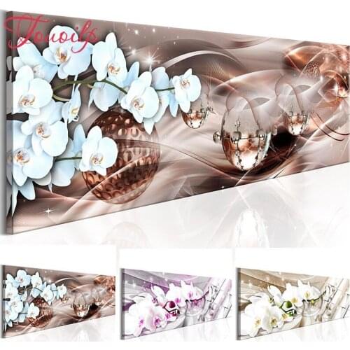 TOUOILP New 5D Diamond Painting Cross Stitch Full Mosaic Square&round Drill Orchids Abstract diy Diamond Embroidery Home Decor