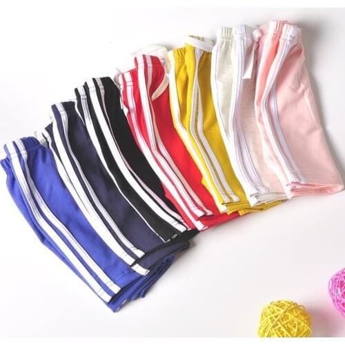 Famil Kids clothing new candy color girls short hot summer boys beach pants shorts
