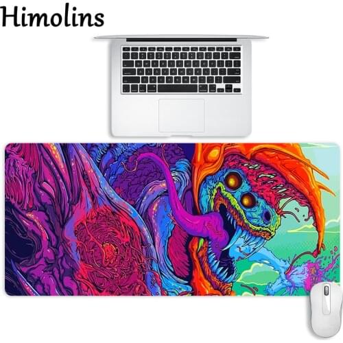 Himolins Large Mouse Pad CSGO Hyper Beast Big Gaming Mousepads Surface for Keyboard Computer Mat Waterproof Multi-size CS Dota