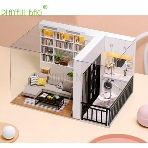 DIY lol toys smart house vitality life 1:12 Baby House version intelligence endurance splicing fast big villa gift zd20