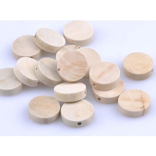 Natural Wooden Round Wooden Spacer Beads For Jewelry making DIY kids 20mm 20pcs MT1480X