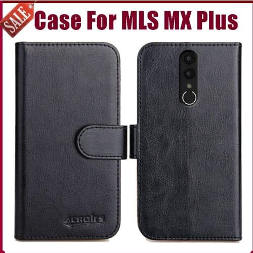 Hot! MLS MX Plus Case 5.99" 6 Colors Flip Soft Leather Phone Wallet Cover Stand Function Case Credit Card Slots