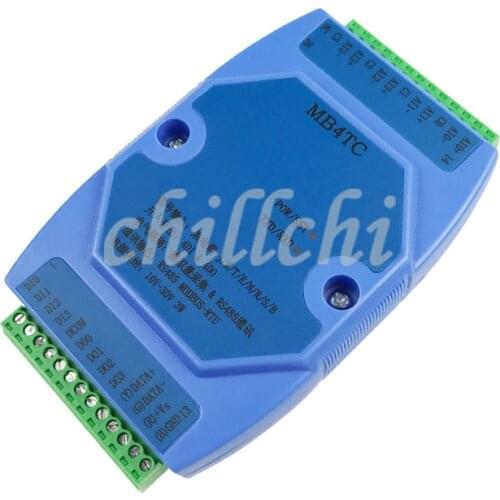 Thermocouple acquisition module supports 8 thermocouple 4 road temperature acquisition module RS485 MODBUS