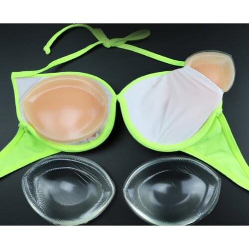 2pcs=1pair Silicone Bra Pads Push Up Pad for Brassier Chest Enhancers Bra Insert Pads Sexy Bikini Padding Breast Patch Pads