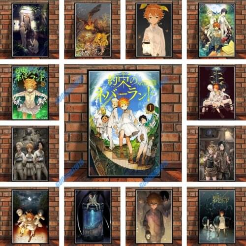 Anime The Promised Neverland DIY Diamond Mosaic Cross Stitch Kits 5D Diamond Painting Diamond Embroidery Wall Art Home Decor
