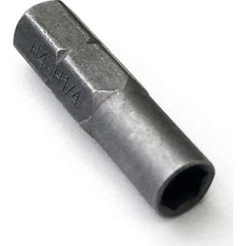 Precision Bits Set Screwdriver 6.35mm 1/4" Insert Bit Adapter to 4mm Bit Hex Holder 1 Pcs Extra Hard Screwdriver P15F
