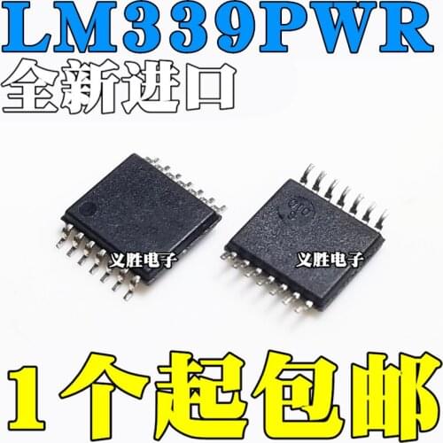New and original LM339PWR LM339PW L339 TSSOP14 Voltage comparator Patch integration chip, four-way differential comparator chips