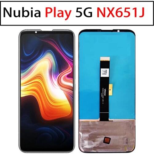 New LCD Display AMOLED and Touch Screen 6.65" Digitizer Assembly Repair Parts for ZTE Nubia Play 5G NX651J