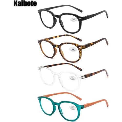 Kaibote Super Valued Pack 4 Pairs New Fashion Men Women Reading Glasses High Quality Presbyopic Eyeglasses Unisex Reader Eyewear