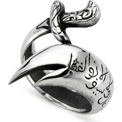 Special Design Zulfiqar Kılınç Silver Men 'S Ring