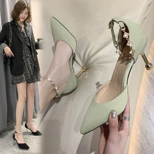 Uj8Shoes Female Fashion Sexy Hollow With Sandals Summer Korean Version Breathable Shoes Women Pumps High Heel Wedding