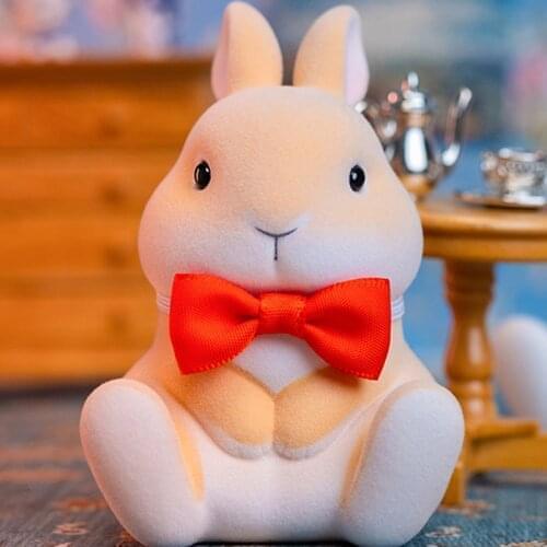 12 pcs/lot Blind Box PVC Figurine Model Cute Rabbit Series Mini Animal Lucky Pet Toy Random Garage Gift Collection Decoration
