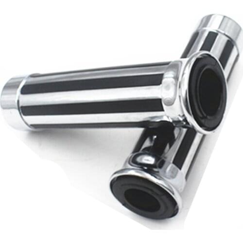 2x Universal 1'' 25mm Handlebars Hand Grips Scooter Dual Sport bike Old School Cruiser Bobber Chopper Touring