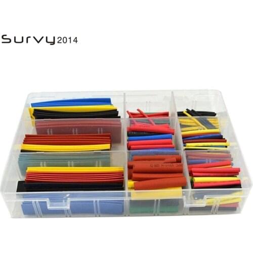 328pcs2:1 Heat Shrink Tubing Insulation Shrinkable Tubes Assortment 8 SizeElectronic Polyolefin Wire Cable Sleeve electronics