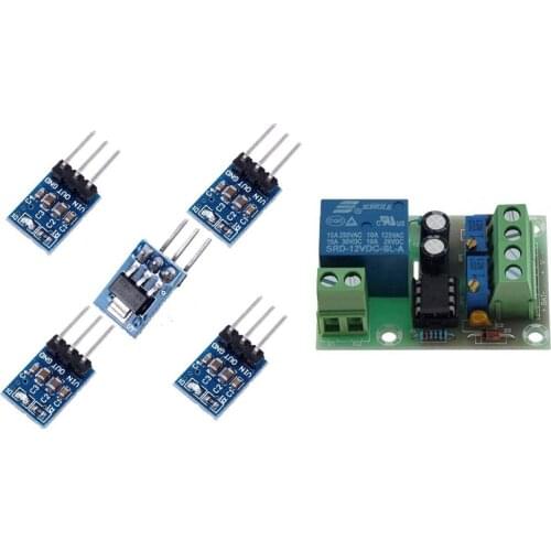 5PCS AMS1117-3.3 DC Voltage Regulator Step Down Power Supply Module With XH-M601battery Smart Power Supply Control Board