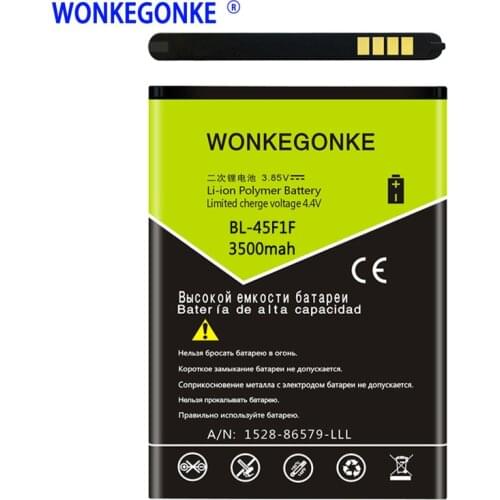 WONKEGONKE BL-45F1F Battery for LG K4 2017 / M160 Aristo MS210 /2017 Version K8 Replacement Mobile Phone Batteries Bateria
