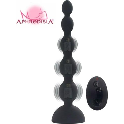 APHRODISIA 3 Speed 10 Mode Wireless Remote Control Vibrator Anal Beads Butt Plug G Spot Vibrator Prostata Sex Toys Dropshipping
