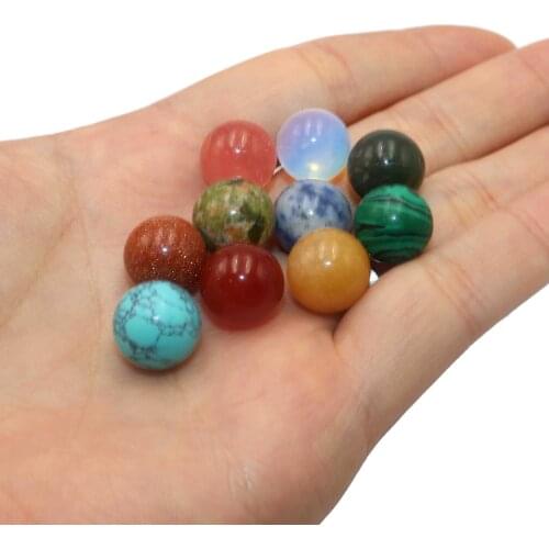 20pcs / lot 8 10 12MM Round Natural Stone Pink Quartz Rose Agates Beads No Hole Beads For Diy Necklace Handmade Jewelry Making