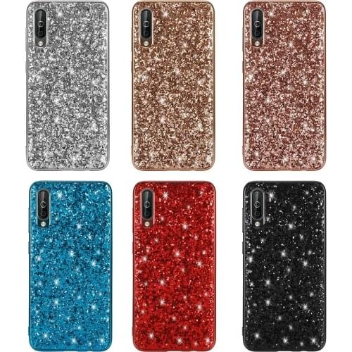 For Samsung Galaxy A30 A50 Case Luxury Hard PC Shining Glitter Slim Protect Back Cover case for samsung galaxy a10 a20 a40 a70