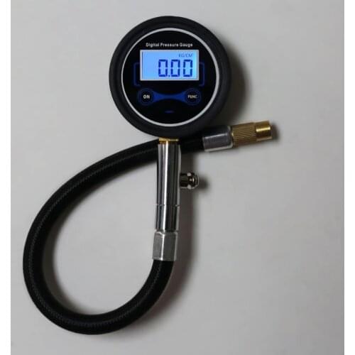 Digital Tire Pressure Gauge 200 Psi with Adapter Kit for Car Bike Motorcycle
