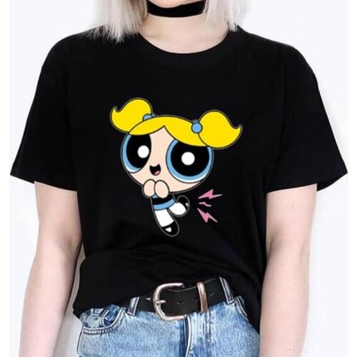 Cartoon Graphic Print T-shirt Tops Female Summer Short Sleeve Loose Tee Shirt Femme Streetwear Harajuku Women Tshirts